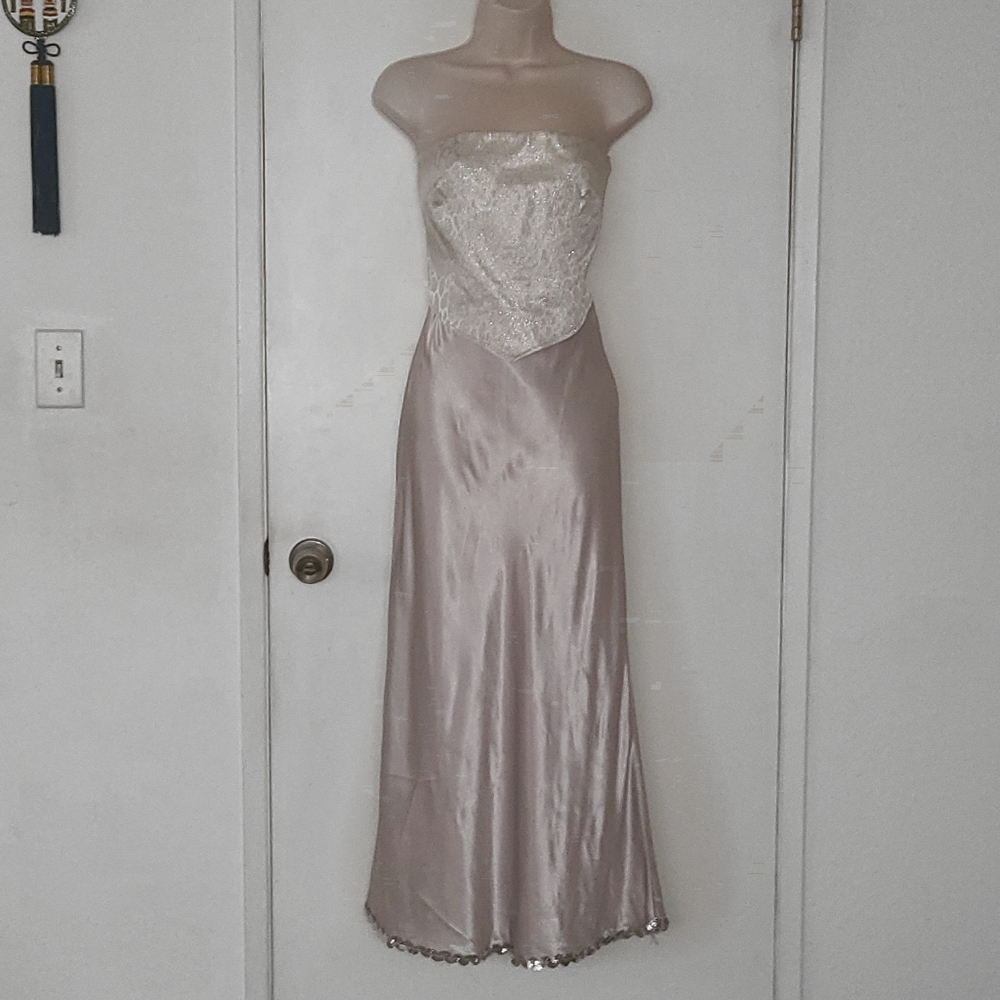 Two Piece Formal Top and Skirt Set